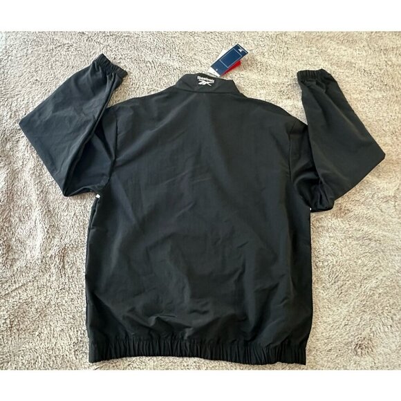 Reebok Classics Ivory League Retro Track Jacket Black Mens L, 1/4 Zip New - Picture 11 of 15